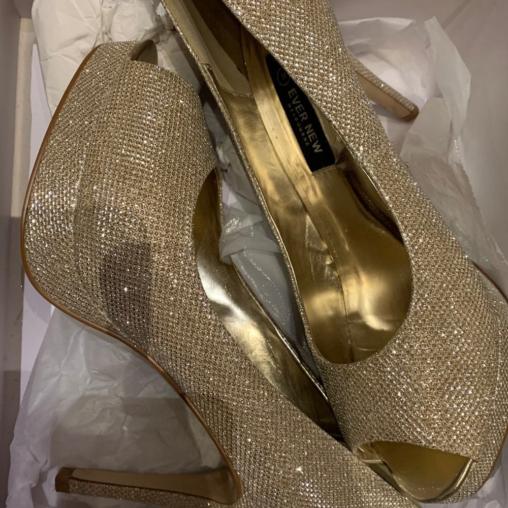 Gold heels